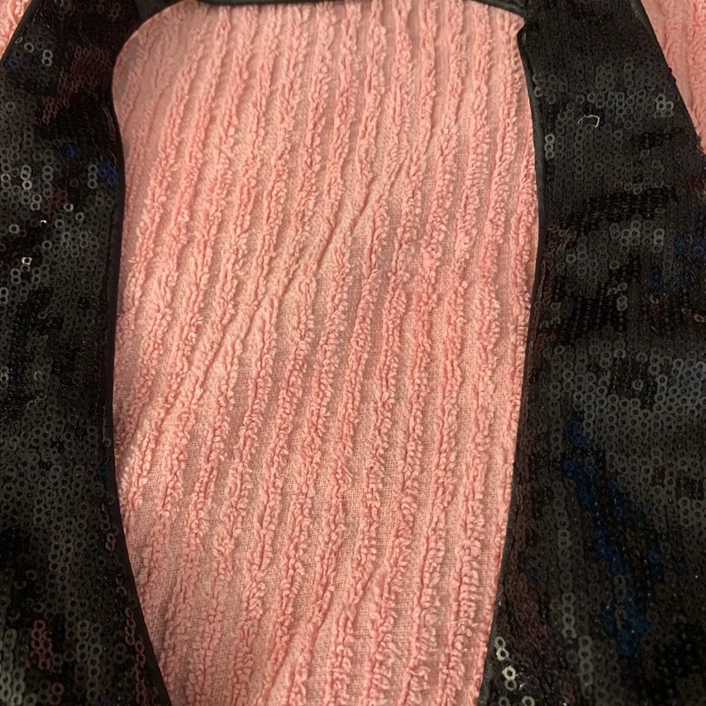 Black Twenty One sequin halter vest with pockets,Sm - Picture 14 of 16